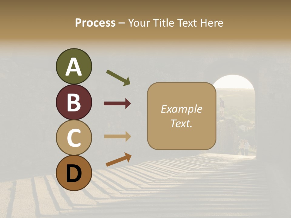 Blade Road Fort PowerPoint Template