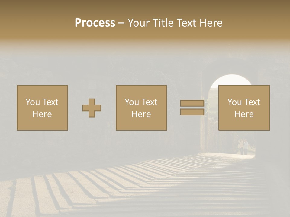 Blade Road Fort PowerPoint Template