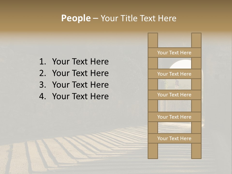 Blade Road Fort PowerPoint Template