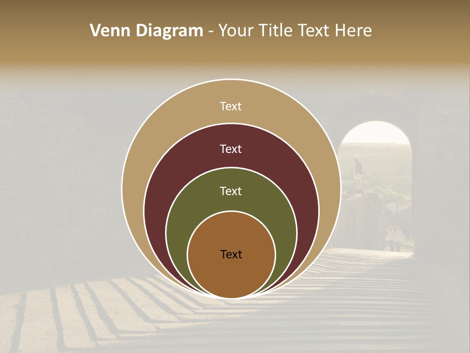 Blade Road Fort PowerPoint Template