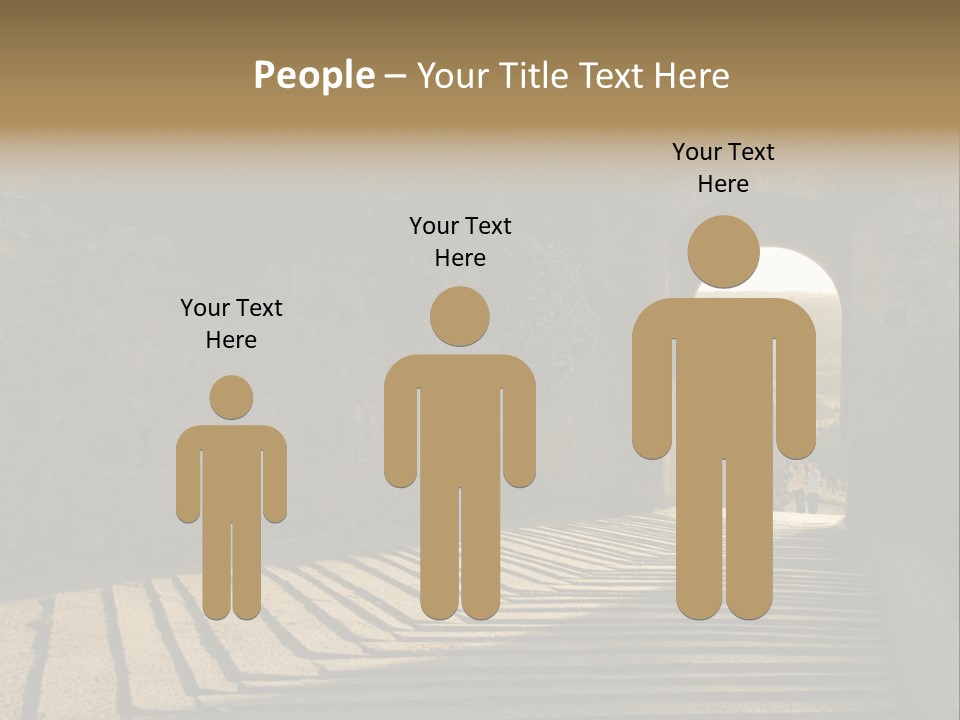 Blade Road Fort PowerPoint Template