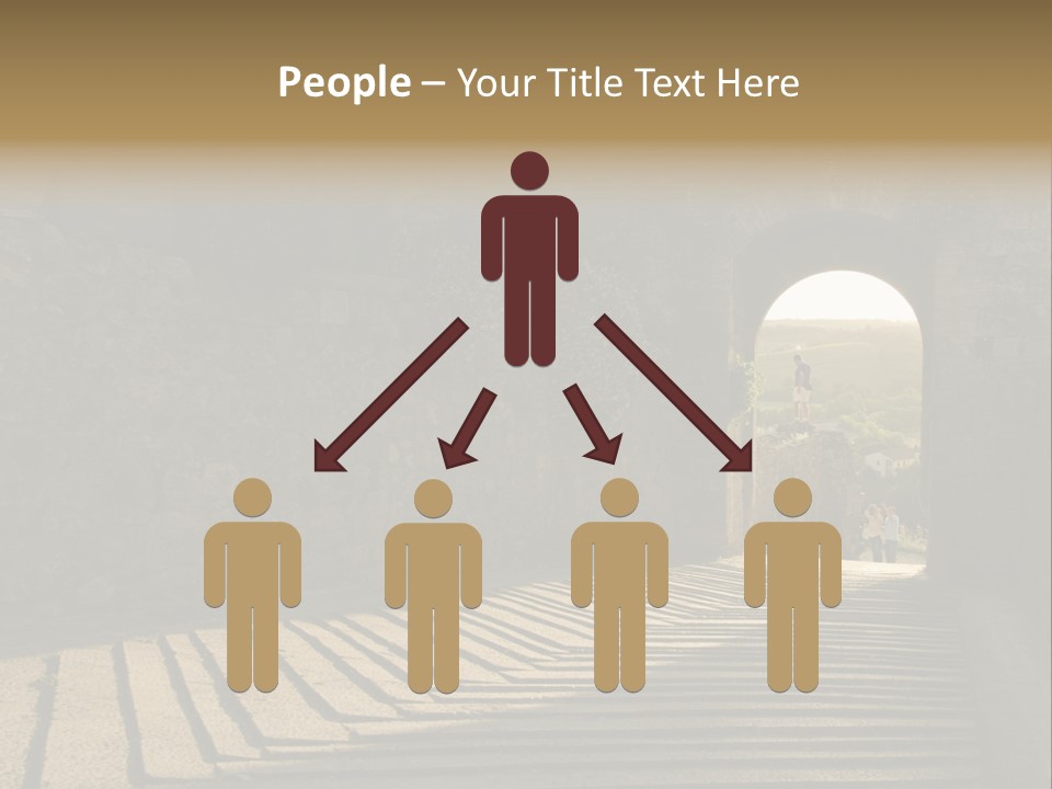 Blade Road Fort PowerPoint Template