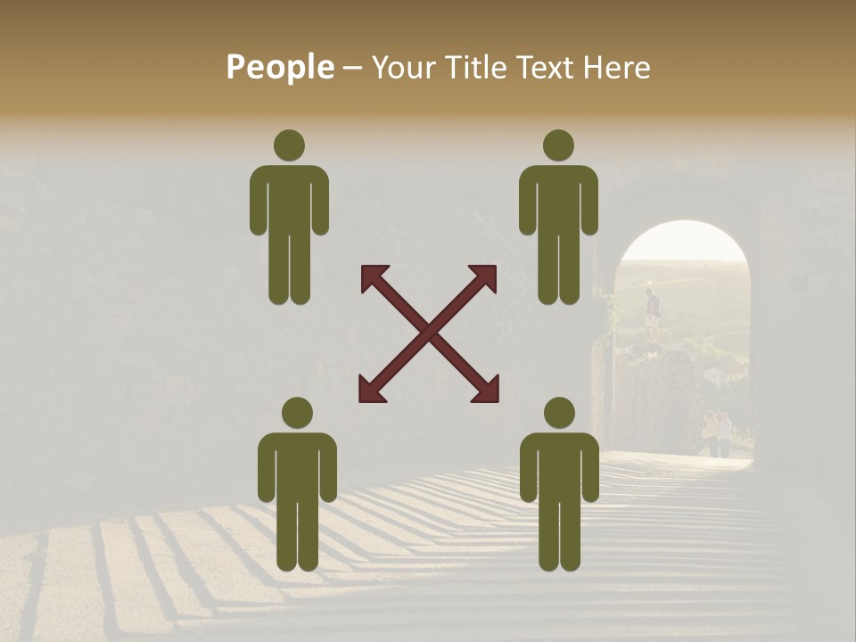 Blade Road Fort PowerPoint Template