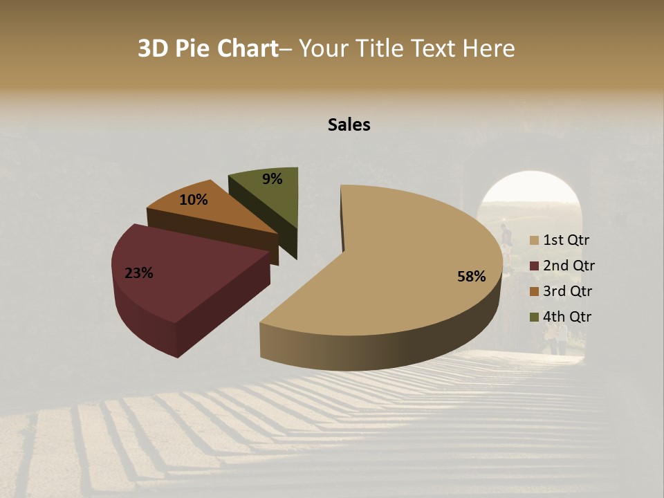 Blade Road Fort PowerPoint Template