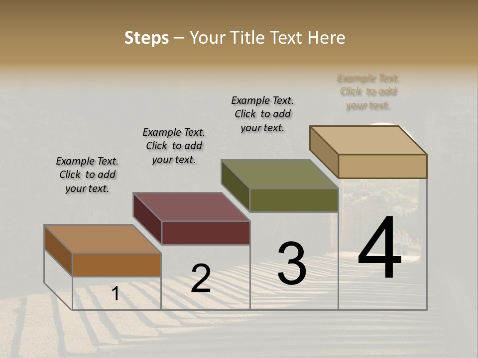 Blade Road Fort PowerPoint Template