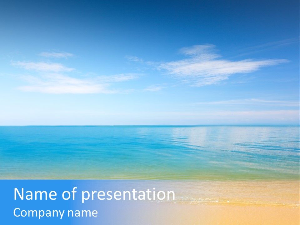 Sunshine Island Landscape PowerPoint Template