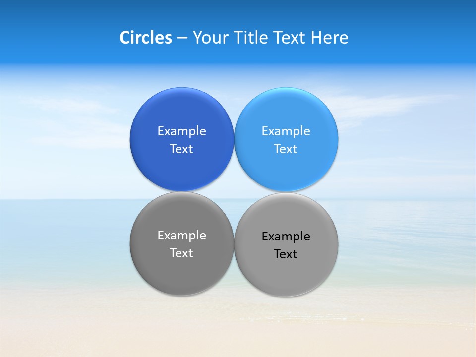 Sunshine Island Landscape PowerPoint Template