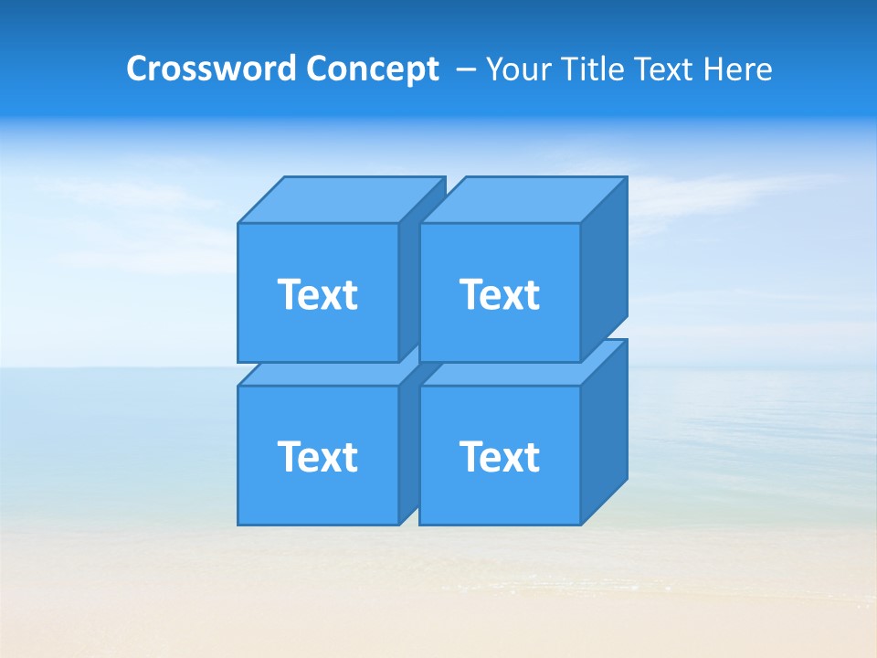 Sunshine Island Landscape PowerPoint Template