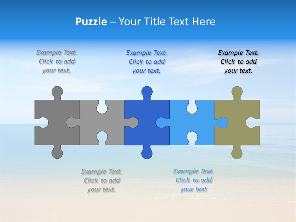 Sunshine Island Landscape PowerPoint Template