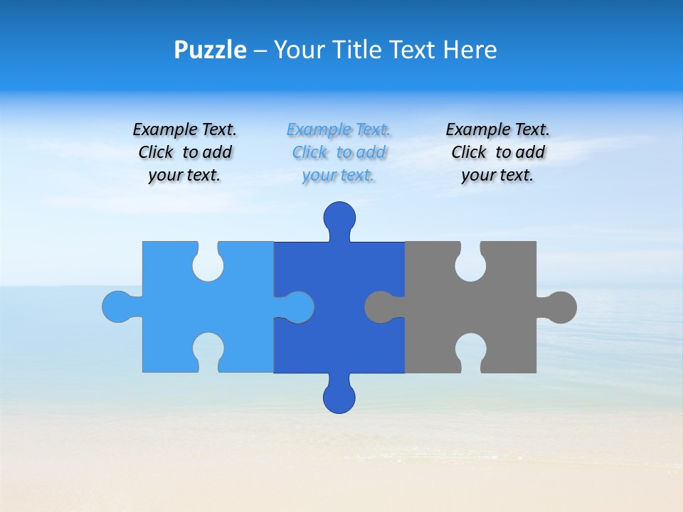 Sunshine Island Landscape PowerPoint Template