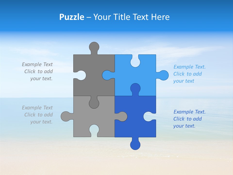 Sunshine Island Landscape PowerPoint Template