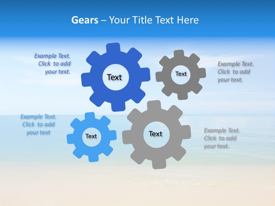 Sunshine Island Landscape PowerPoint Template