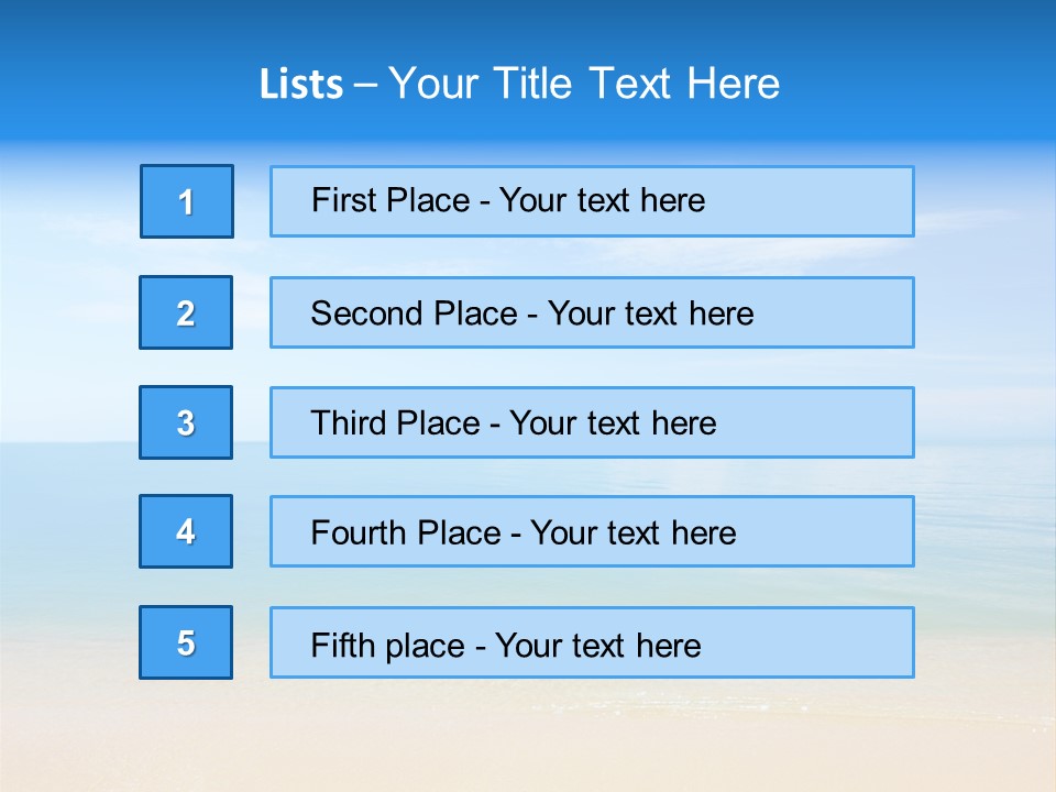 Sunshine Island Landscape PowerPoint Template