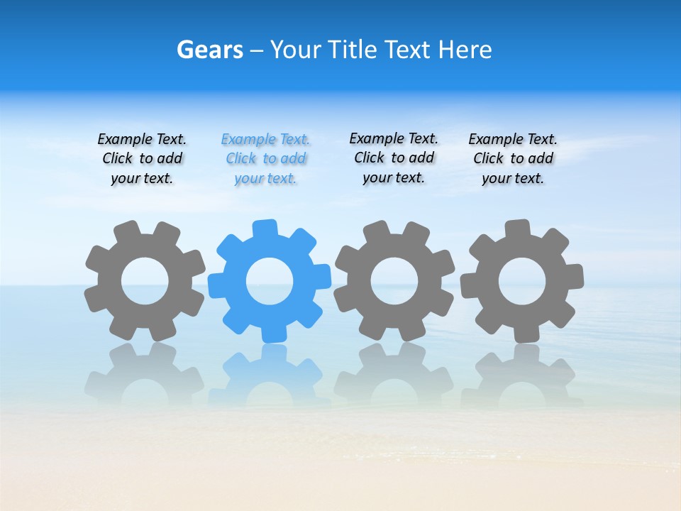 Sunshine Island Landscape PowerPoint Template