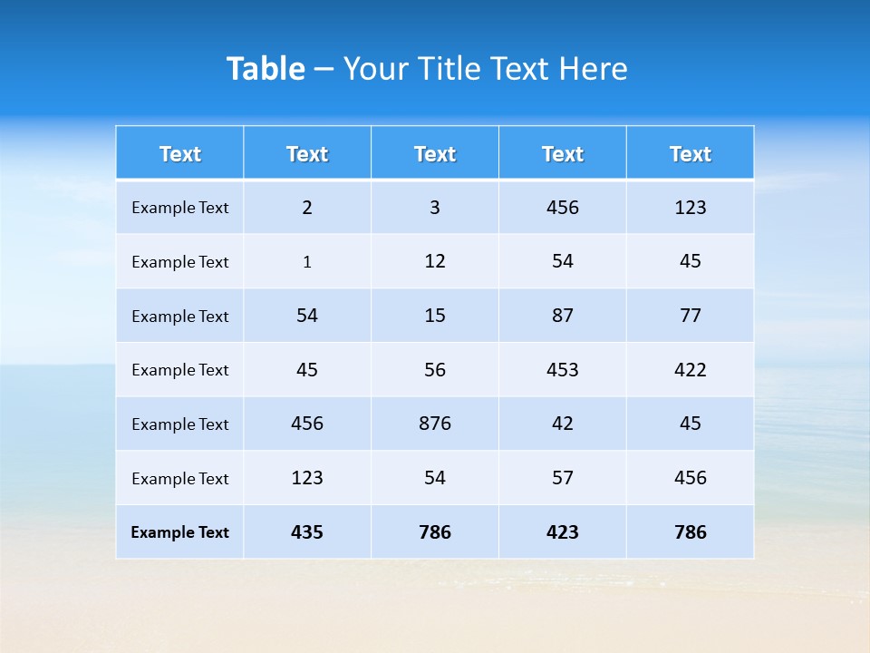 Sunshine Island Landscape PowerPoint Template