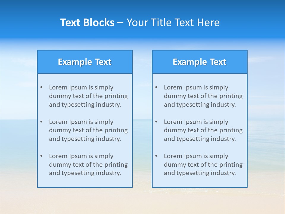 Sunshine Island Landscape PowerPoint Template