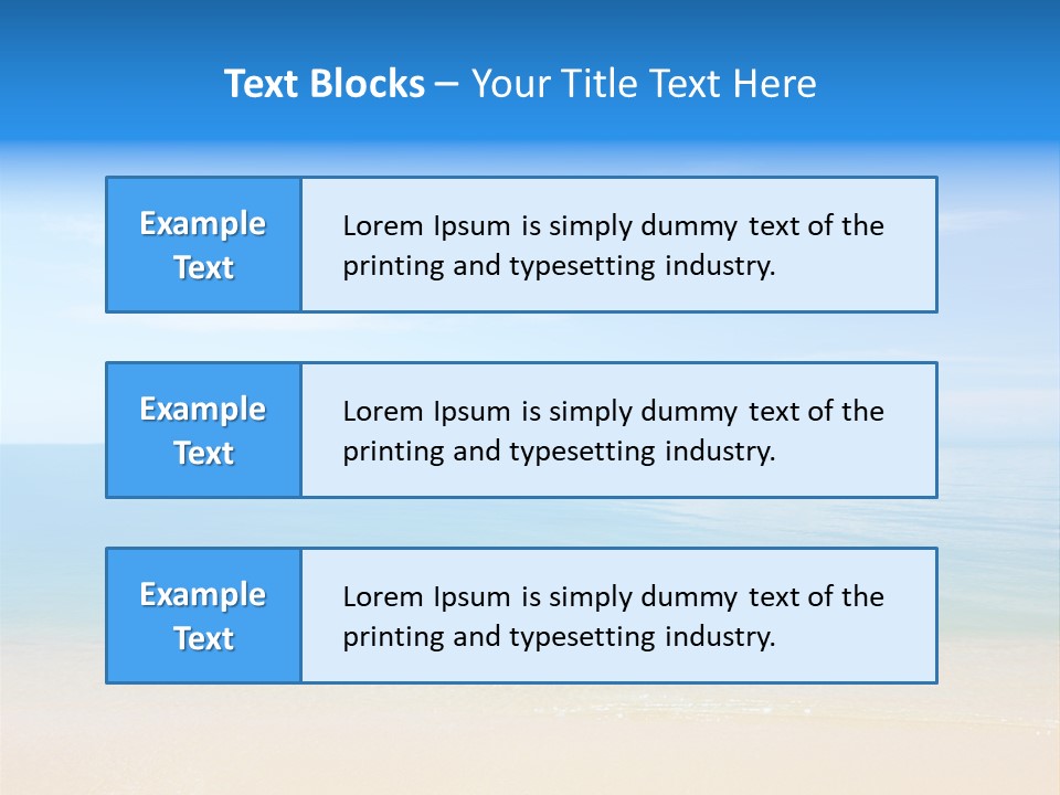Sunshine Island Landscape PowerPoint Template