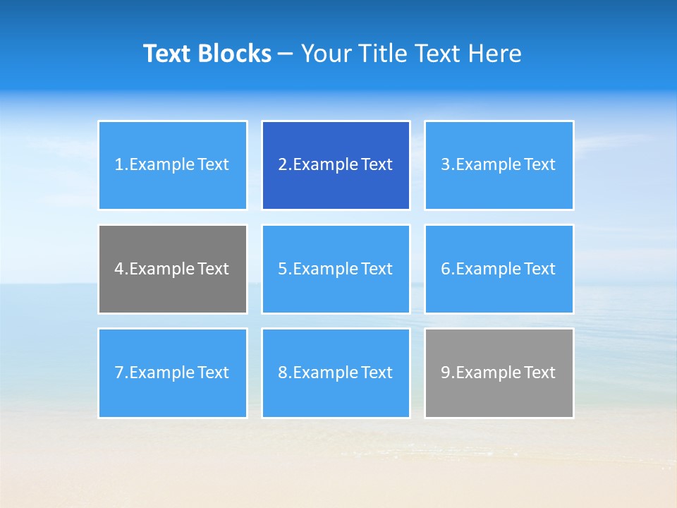 Sunshine Island Landscape PowerPoint Template