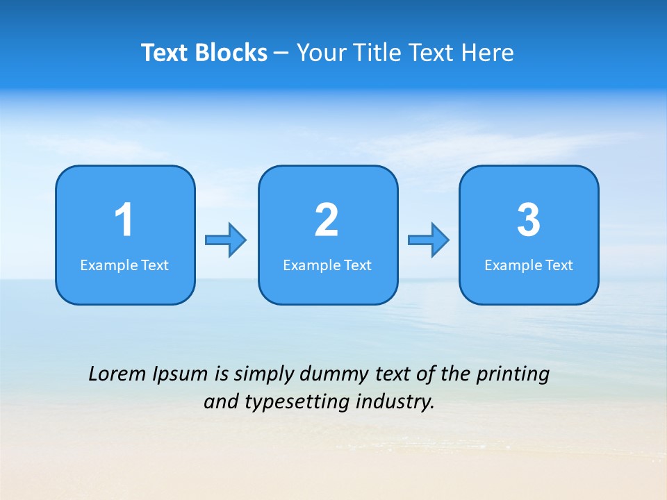Sunshine Island Landscape PowerPoint Template