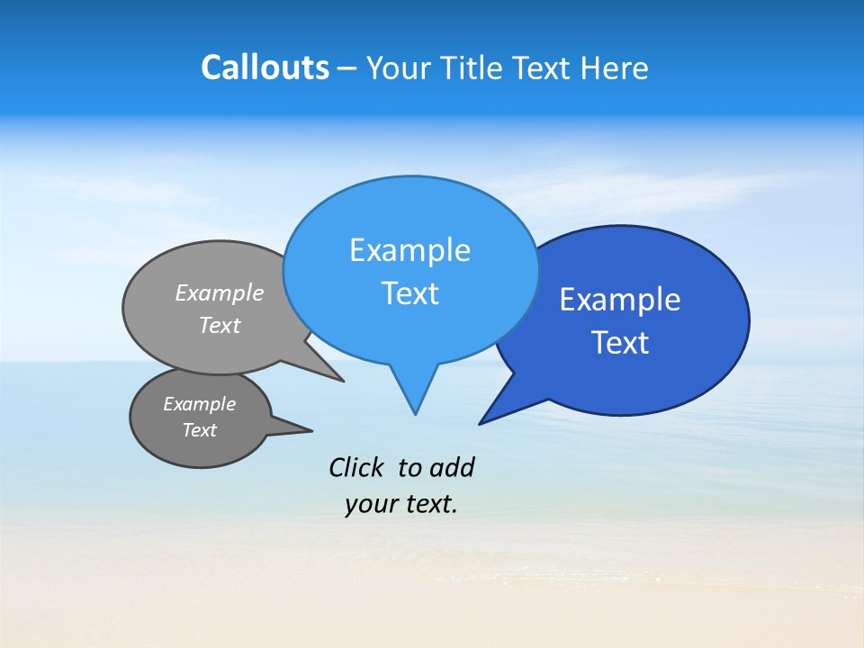 Sunshine Island Landscape PowerPoint Template