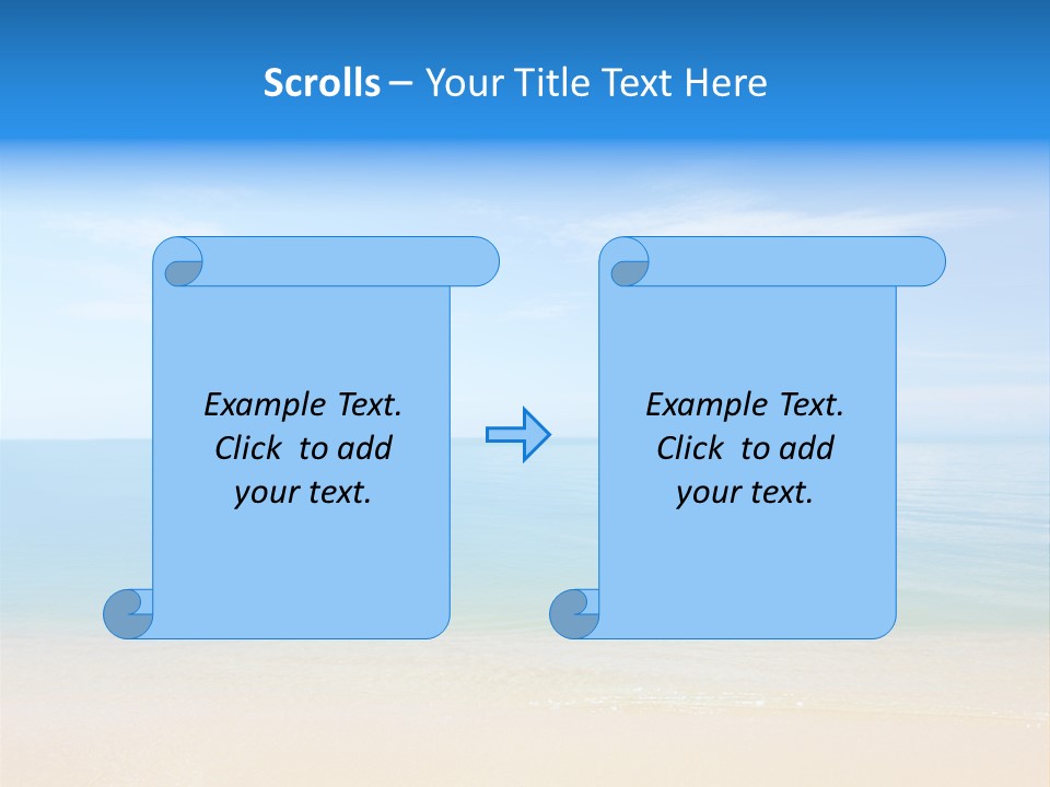 Sunshine Island Landscape PowerPoint Template