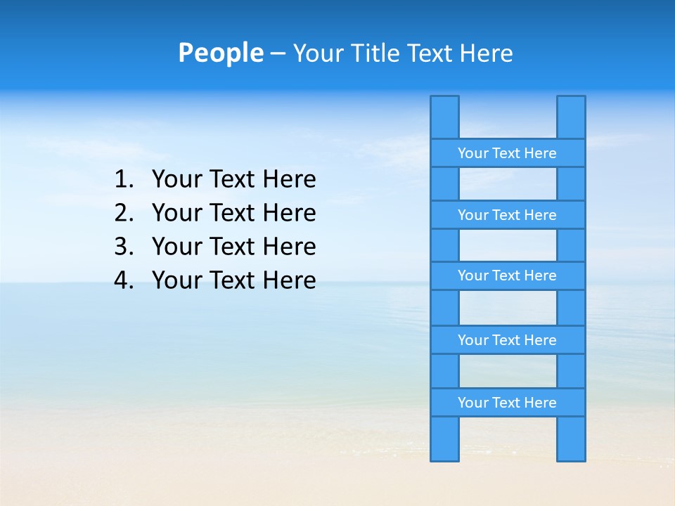 Sunshine Island Landscape PowerPoint Template