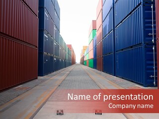 Business Cargo Carriage PowerPoint Template