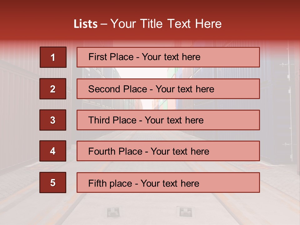 Business Cargo Carriage PowerPoint Template