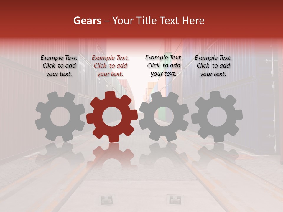 Business Cargo Carriage PowerPoint Template