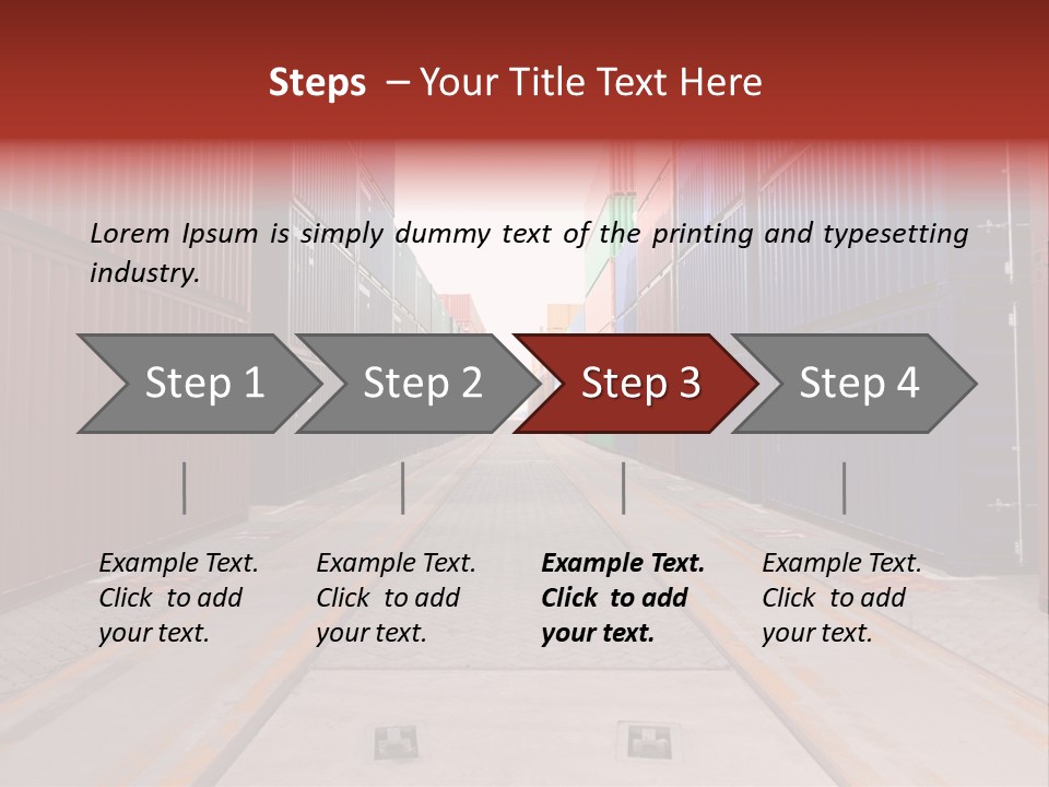 Business Cargo Carriage PowerPoint Template