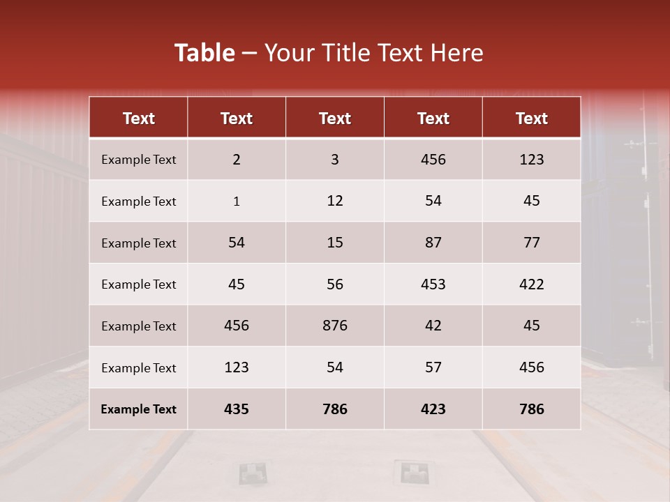 Business Cargo Carriage PowerPoint Template