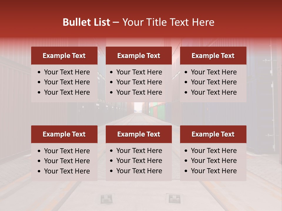Business Cargo Carriage PowerPoint Template