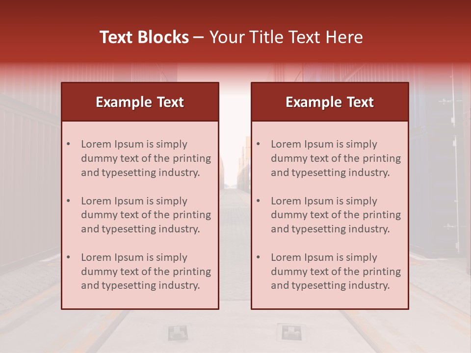 Business Cargo Carriage PowerPoint Template