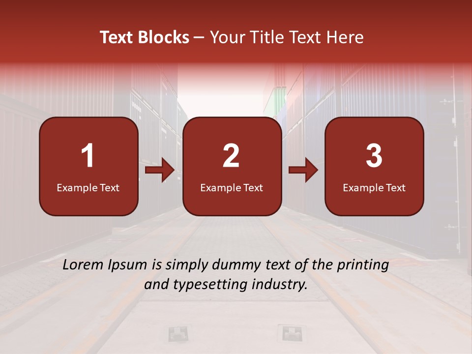 Business Cargo Carriage PowerPoint Template