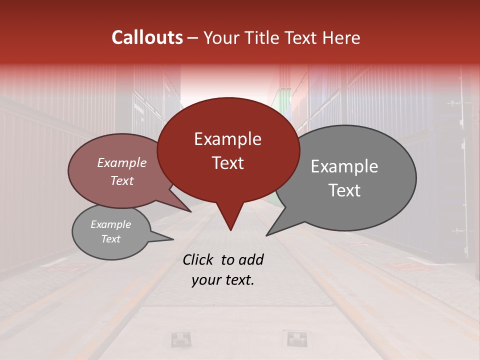 Business Cargo Carriage PowerPoint Template