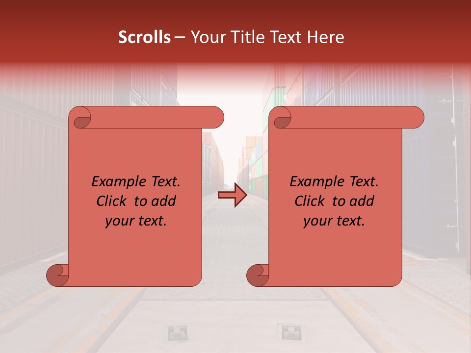 Business Cargo Carriage PowerPoint Template