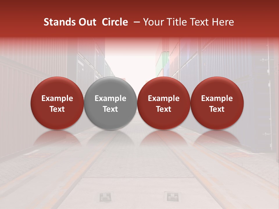 Business Cargo Carriage PowerPoint Template