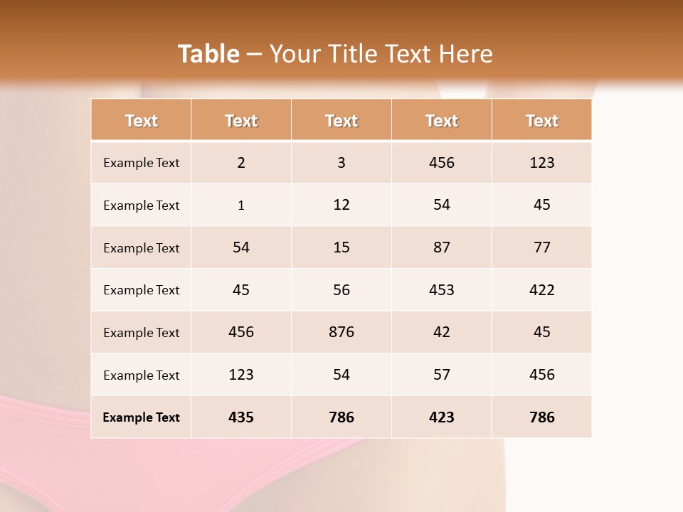 One Gorgeous Skin PowerPoint Template