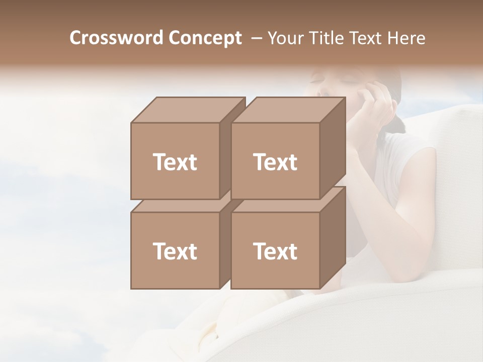 Summer Leisure Meditating PowerPoint Template