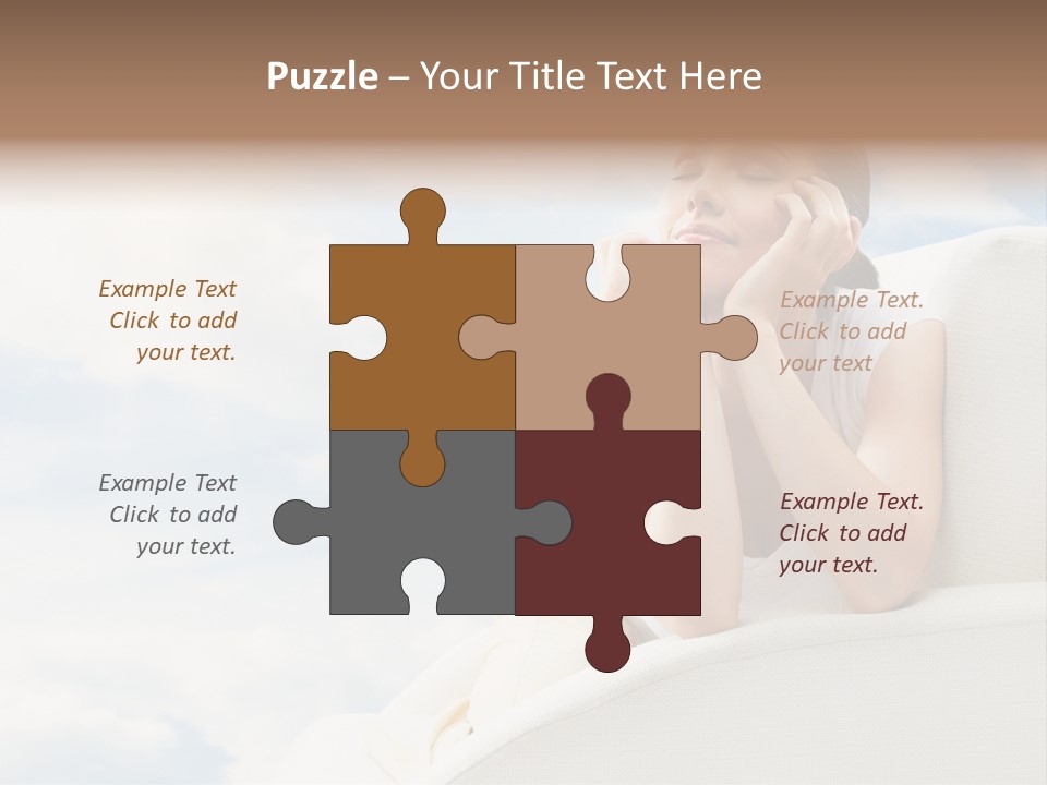 Summer Leisure Meditating PowerPoint Template