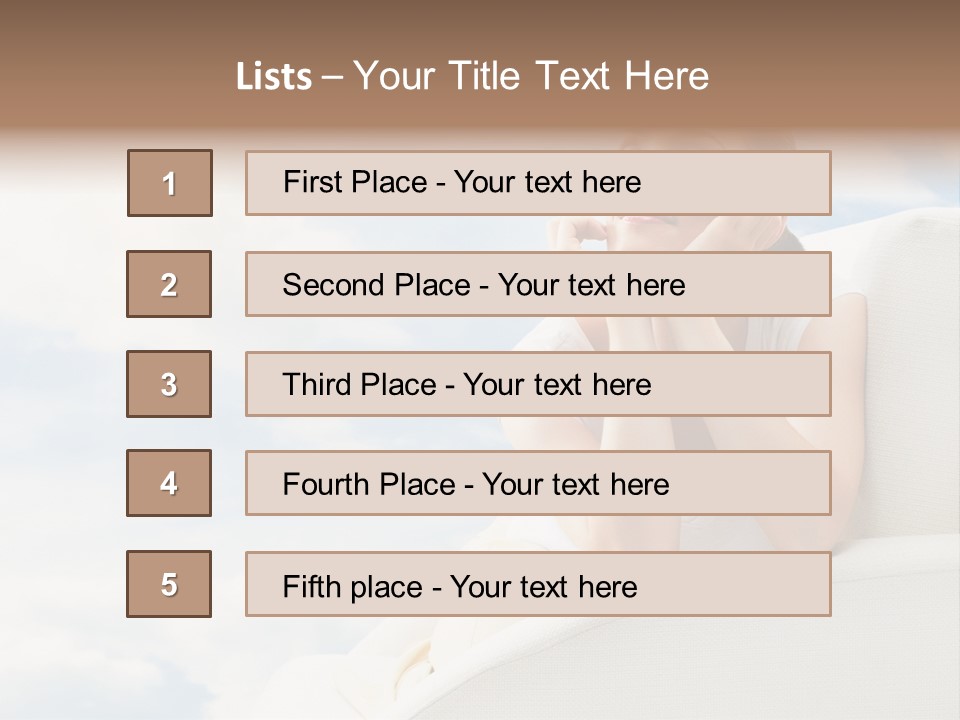 Summer Leisure Meditating PowerPoint Template