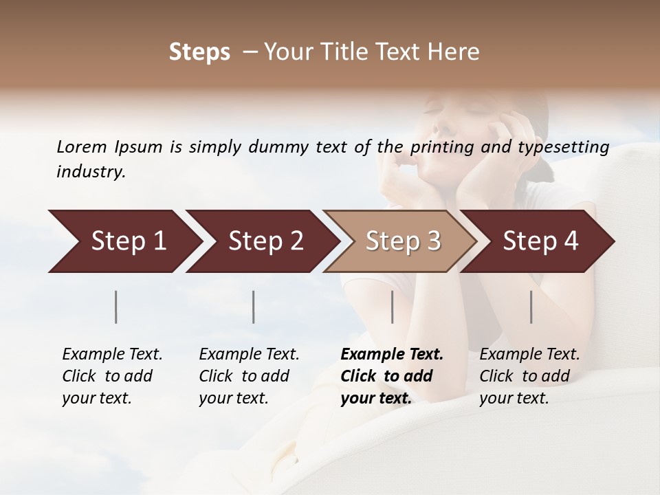 Summer Leisure Meditating PowerPoint Template