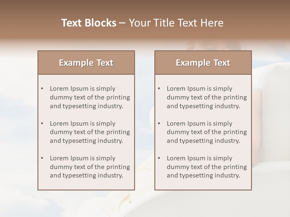 Summer Leisure Meditating PowerPoint Template