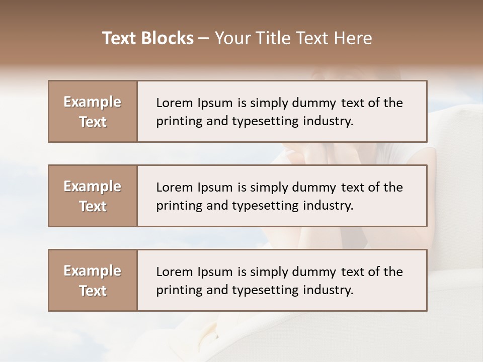 Summer Leisure Meditating PowerPoint Template