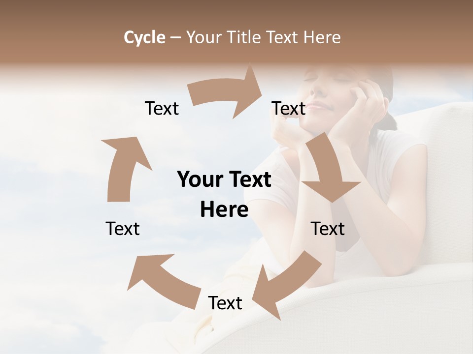 Summer Leisure Meditating PowerPoint Template