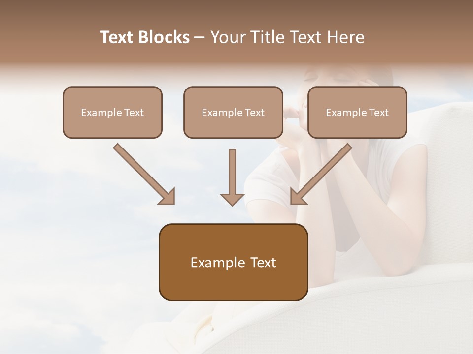 Summer Leisure Meditating PowerPoint Template