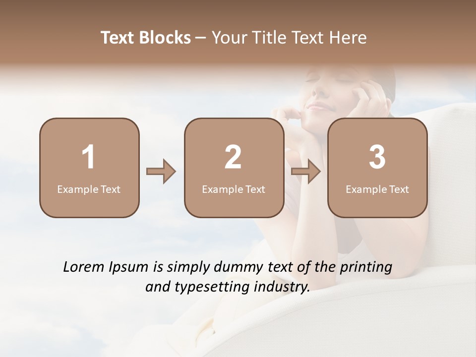 Summer Leisure Meditating PowerPoint Template