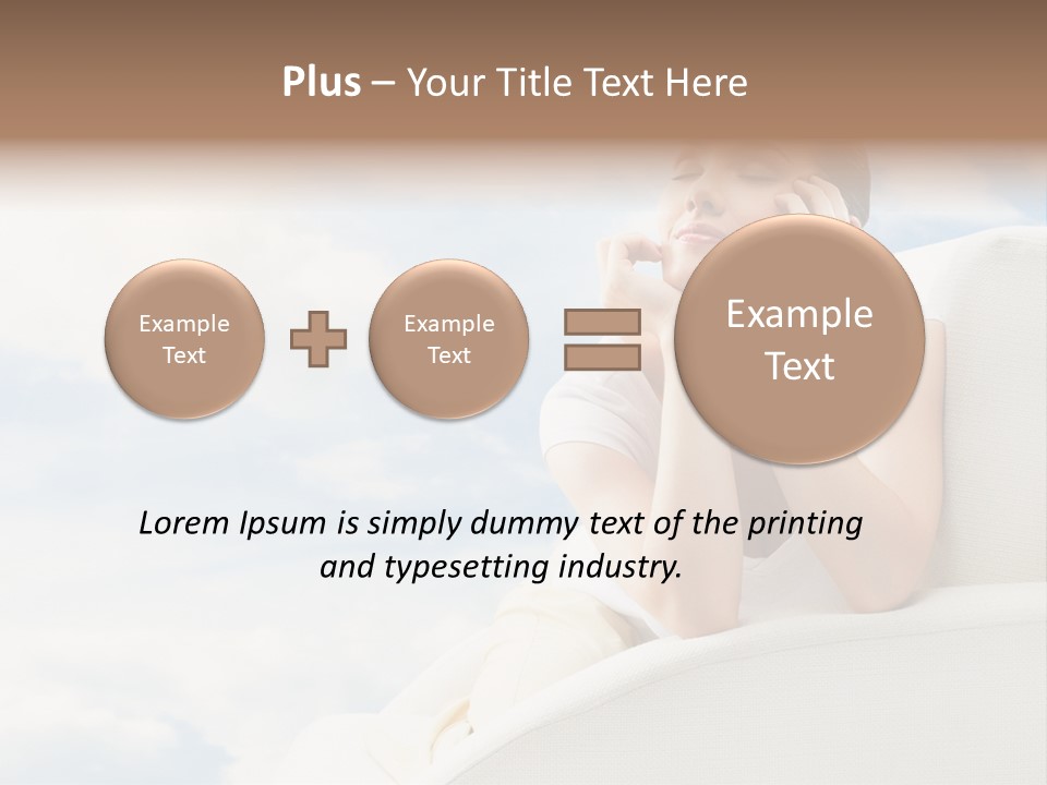Summer Leisure Meditating PowerPoint Template