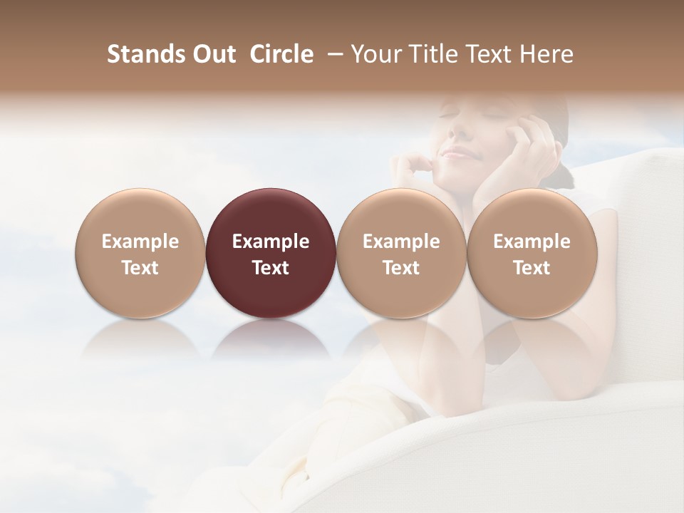 Summer Leisure Meditating PowerPoint Template