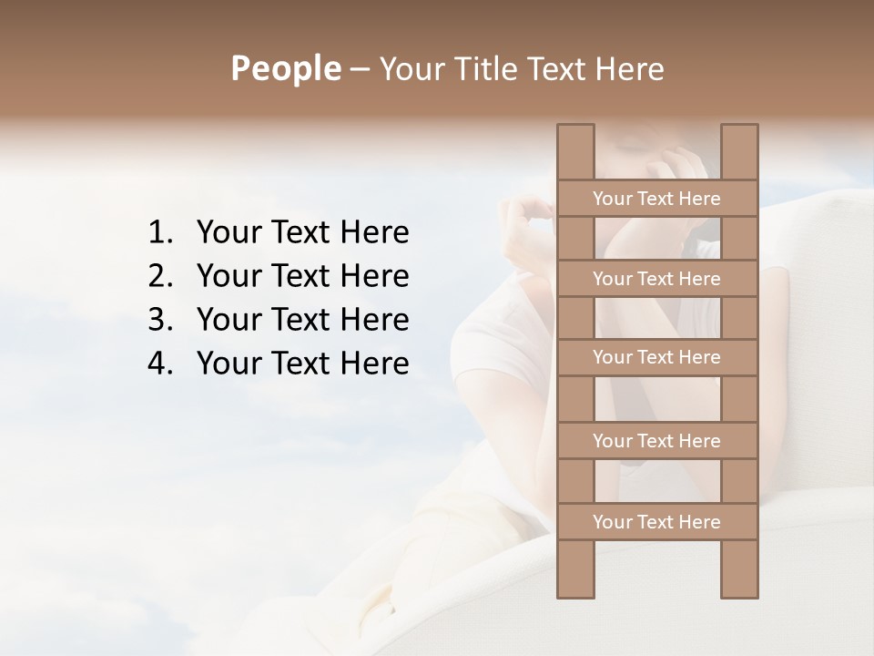 Summer Leisure Meditating PowerPoint Template